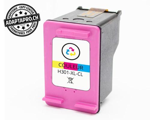 Cartouche d'encre compatible - HP 301XL Color, CH564 - Couleurs