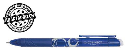 Roller Q-CONNECT - effa&ccedil;able - 0.7mm - bleu