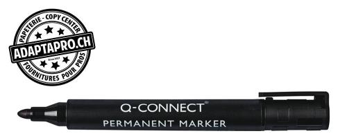 Marqueur permanent Q-CONNECT pointe ogive - 2-3mm - noir