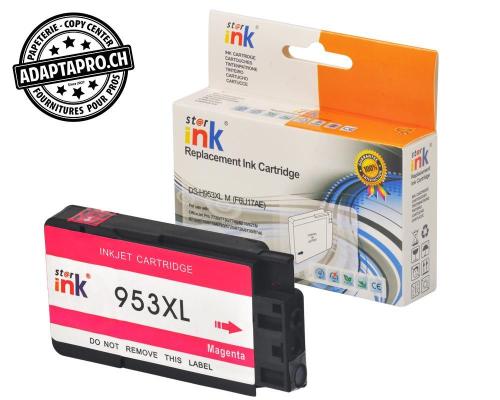 Cartouche d'encre compatible - HP 953XL M, F6U17AE - Magenta (27ml / 1'728 feuilles)