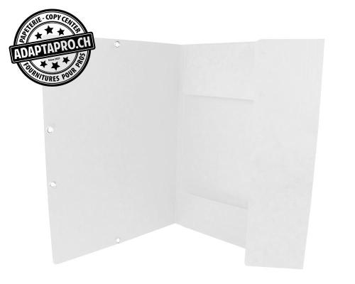 Chemise &agrave; &eacute;lastique Q-CONNECT en carton - cr&ecirc;me - A4 capacit&eacute; 30mm