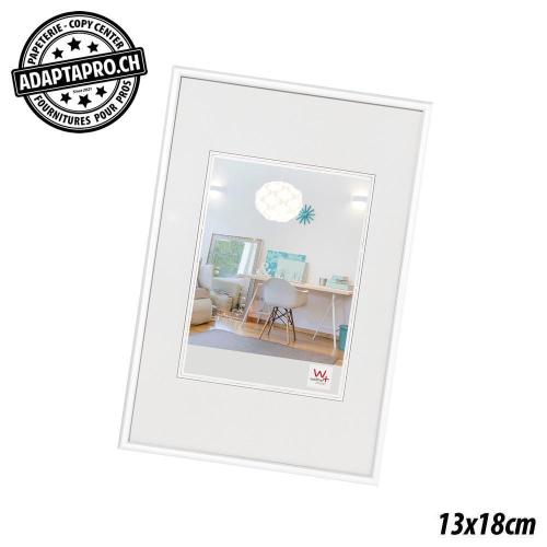 Cadre interchangeable WALTHER New Lifestyle - 130x180mm - blanc