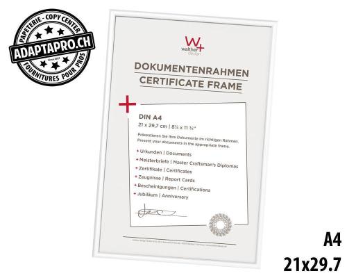 Cadre interchangeable WALTHER New Lifestyle - 210x297mm - blanc