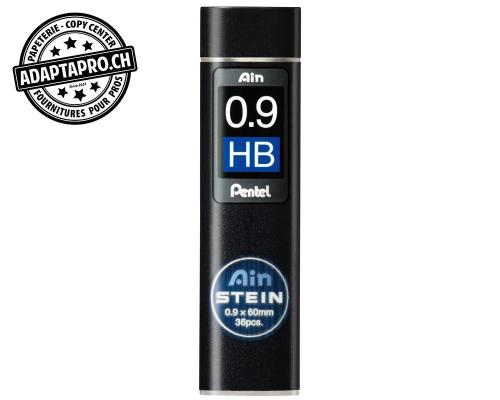 Mines graphite PENTEL AinStein - 0.9mm - HB - 36 pces