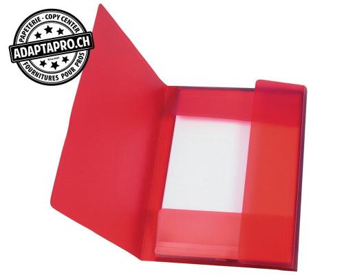Dossier-chemise Q-CONNECT - A4 capacit&eacute; 30mm - rouge frosted